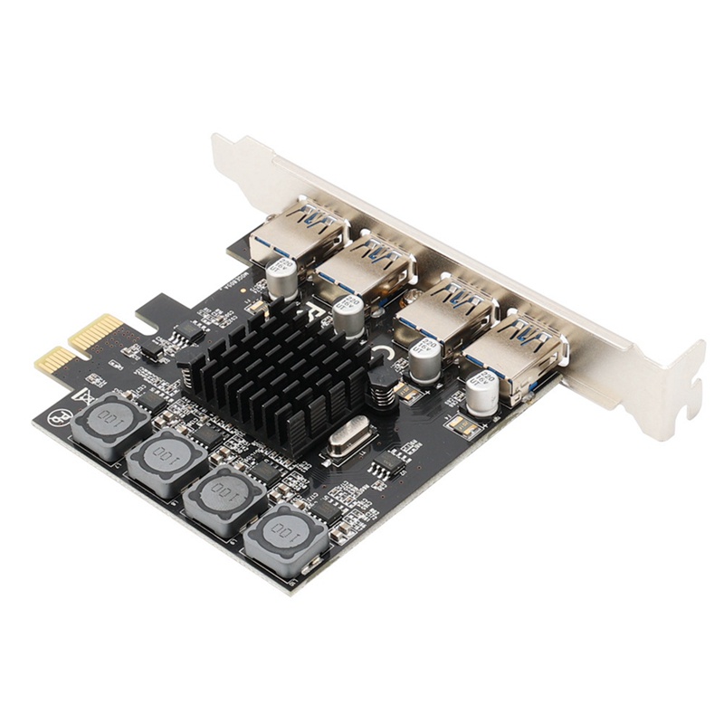 Card Mở Rộng PCIE 4 Cổng USB 3.0 PCIE 3.0 Sang USB 3.0 Cho PCIE 1X 4X 8X 16X