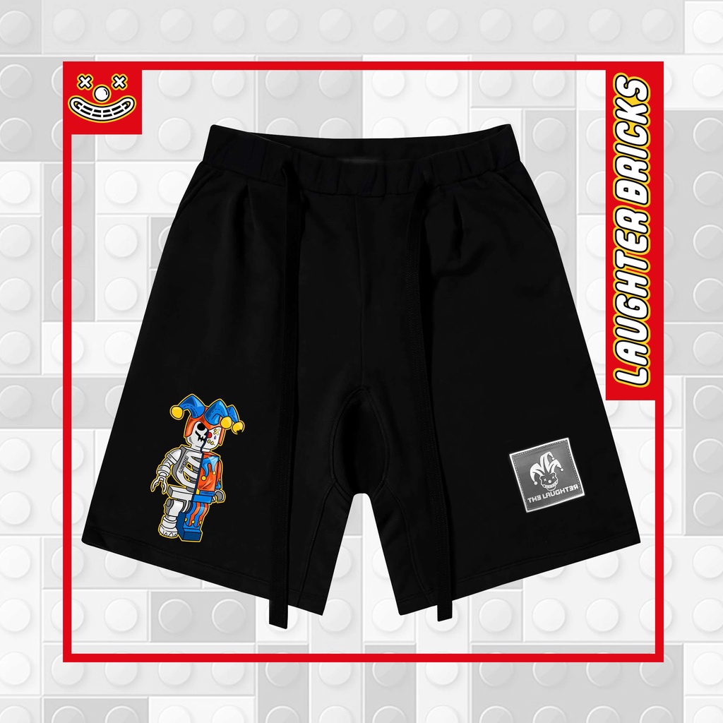 ��LAUGHTER BRICKS Shorts - Quần Short Lego Đũng Thụng Hip Hop