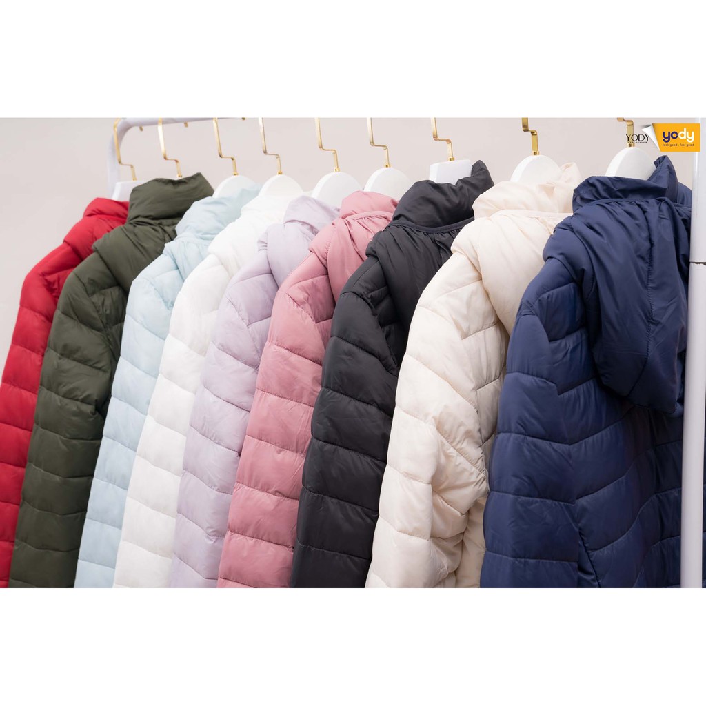Áo phao Yody nữ cao cấp, áo khoác nữ đẹp nhẹ như lông vũ có mũ phn4000 | BigBuy360 - bigbuy360.vn