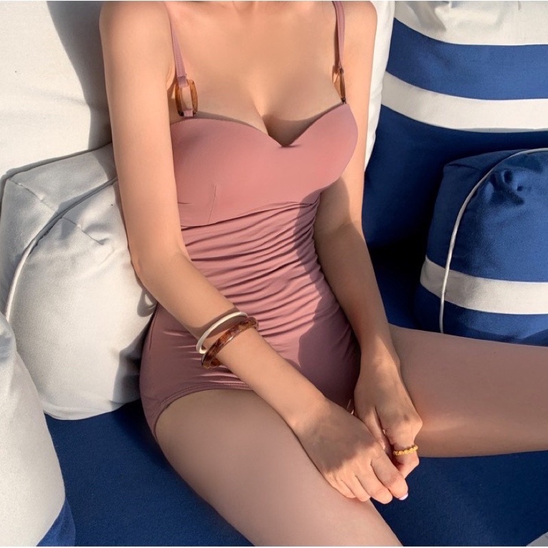 Bikini cúp ngực dày siêu nâng ngực đen/ nâu