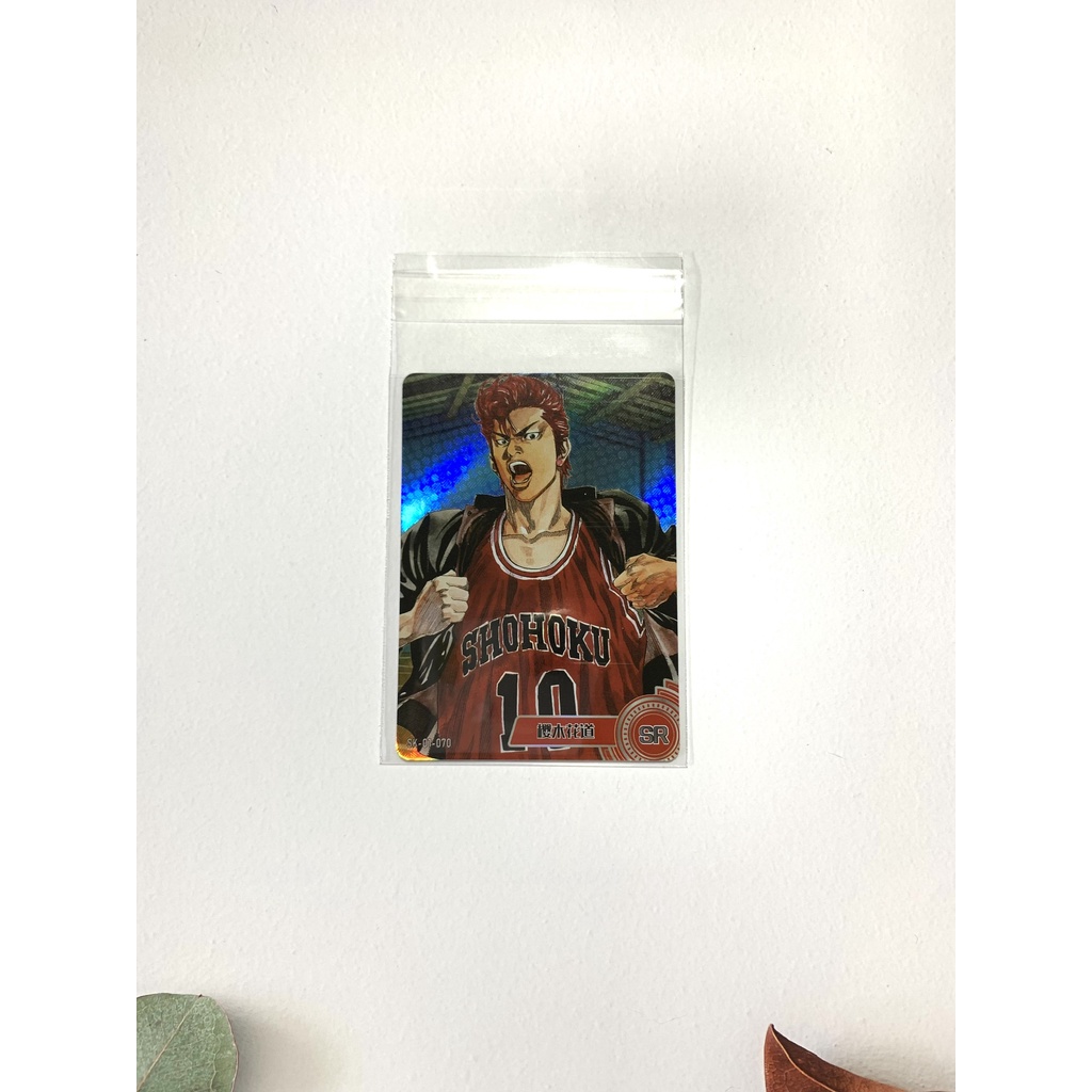 Combo 10 túi OPP đựng card bao đựng card sleeve có keo dán slamdunk, yugi oh pokemon, conan ...