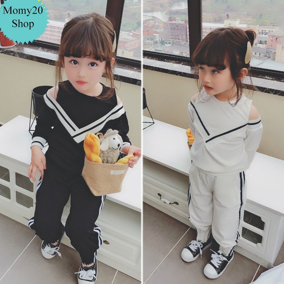 Bộ Quần Ấo Thu Đông Kẻ Cho Bé Gái Từ 10kg Đến 30kg Momy20 Shop