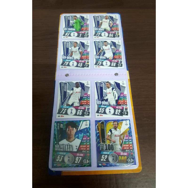 - Set thẻ in Match Attax Tottenham Hotspur phiên bản Poca 2021