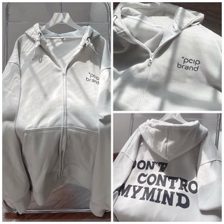 Áo Khoác Nỉ Ngoại Pcip MÍT Unisex [FREESHIP] Hoodie zip form rộng tay bồng in chữ basic kiểu dáng hàn quốc ulzzang