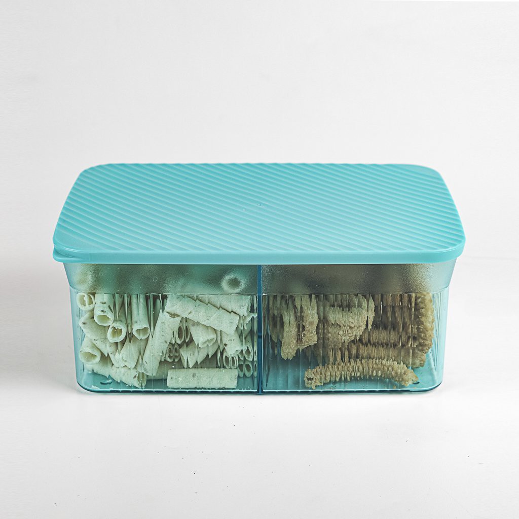 Hộp bảo quản thực phẩm chia ngăn Snack It Paradise Tupperware làm từ nhựa nguyên sinh kín khí kín nước