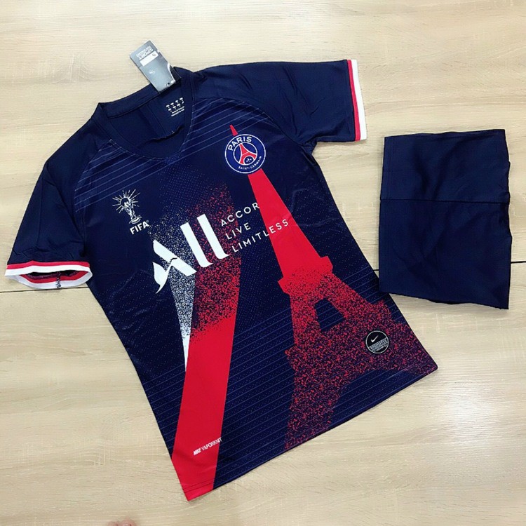 Áo Bóng Đá Paris Saint German (PSG) Xanh Than Mới Nhất 2021 - PP Bởi Be Happy Shop