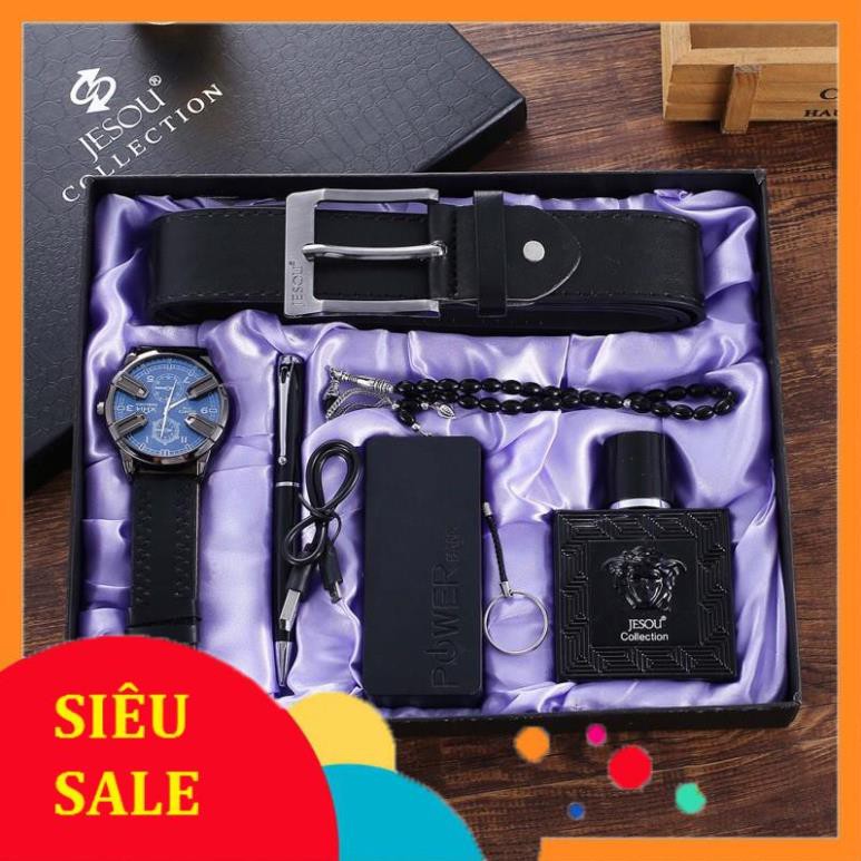 RẺ NHẤT SHOPEE [OD 30 NGÀY] Combo nam: đồng hồ nam, nước hoa nam,dây nịt nam,bút nam,dây đeo nam