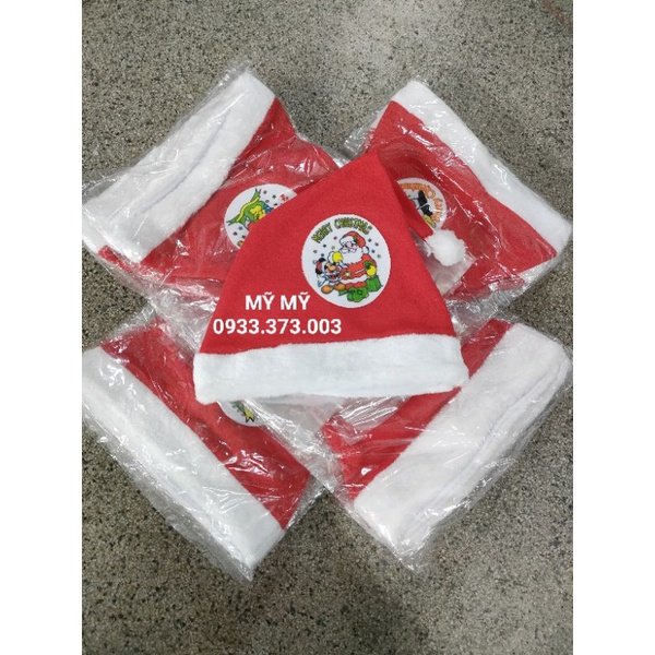 NÓN NỈ HÌNH ÔNG NOEL MỀM, MỊN ĐỦ SIZE CHO BÉ VÀ NGƯỜI LỚN.