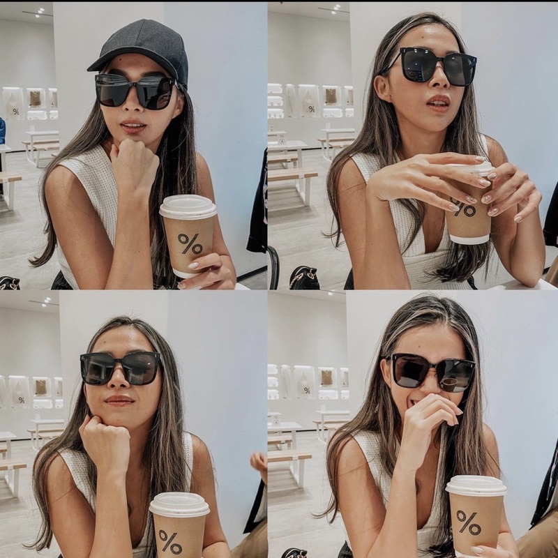 Kính mát nam nữ FRIDA màu đen mắt vuông,kiểu dáng unisex,phong cách hàn quốc.Chống UV400,hot trend2022