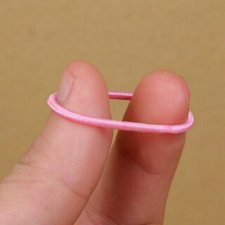 Túi 100 dây cột tóc màu trơn cho bé