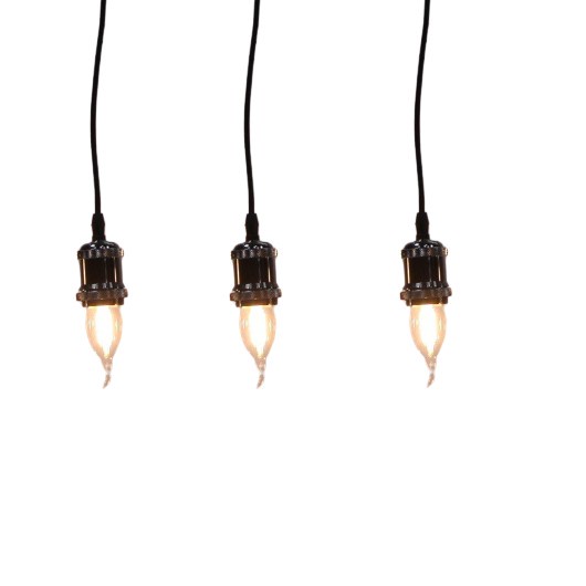 Bộ 3 dây đèn thả cổ điển bóng Led Edison hình nến C35 4W