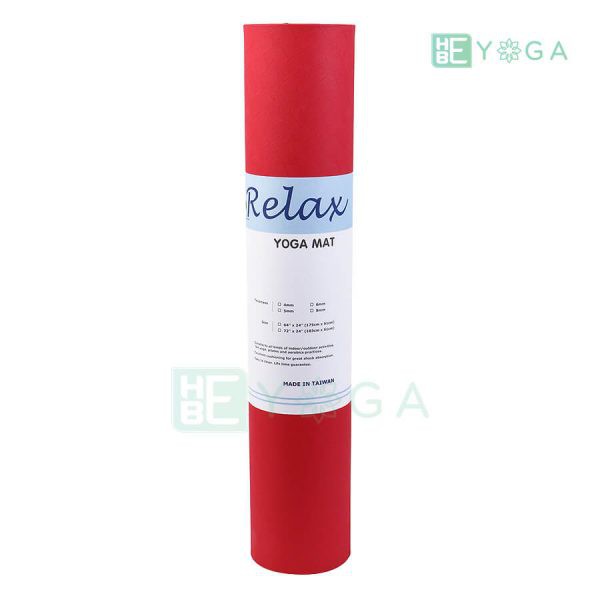 THẢM YOGA RELAX TPE ECO 6MM 2 LỚP MÀU ĐỎ ( TẶNG KÈM TÚI)