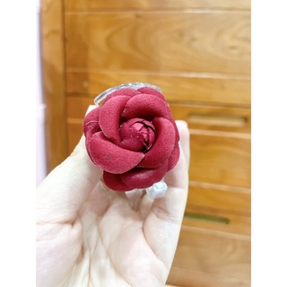 Kẹp tóc càng cua đính hoa trà