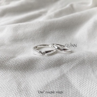 Nhẫn đôi Oui, nhẫn đôi bạc 925 freesize
