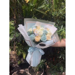 bó hoa sáp mini mix hoa cúc(ib trước khi đặt)