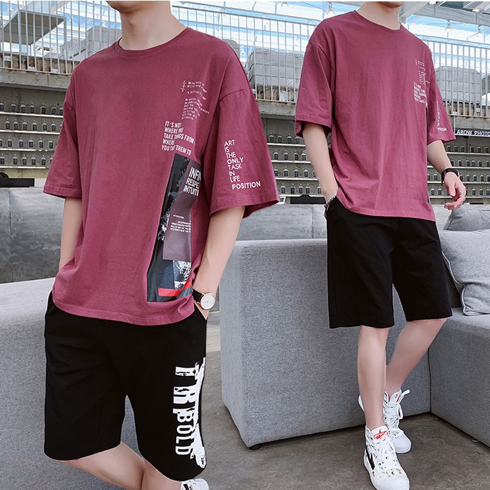 Bộ Quần Áo Thun Nam Thể Thao Ngắn Tay Kết Hợp Quần Short TRIBOLD SET NAM 90000105 | BigBuy360 - bigbuy360.vn