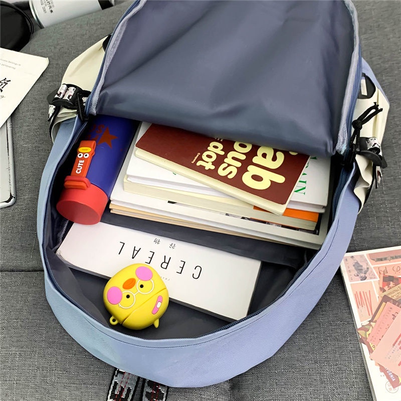 Ba Lô Đi Học In Chữ Chống Thấm Nước Cho Nữ balo đi học ulzzang cặp đi học nữ laptop