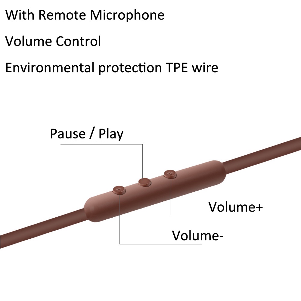 FAAEAL Replacement Audio Cable Headphone With Remote Microphone Volume Control