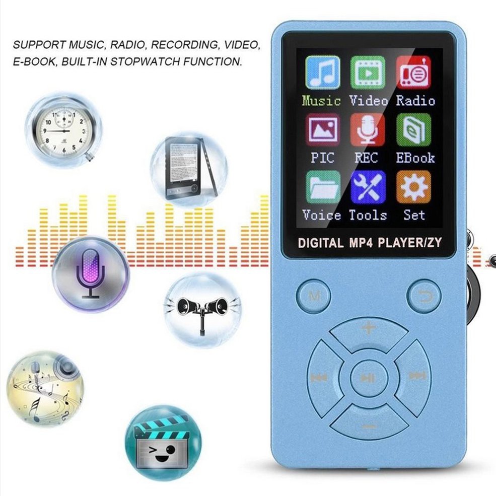 Máy Nghe Nhạc Mp3 Mp4 / T1 Không Dây Siêu Mỏng Có Màn Hình