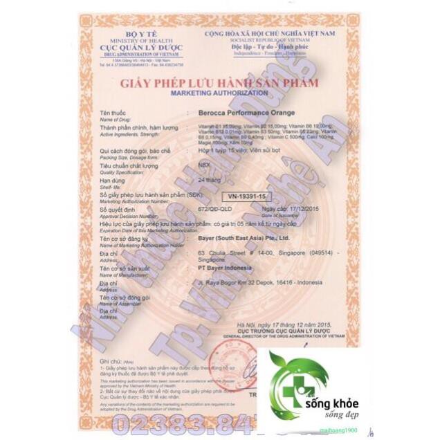 Beroca- Viên sủi Giảm căng thẳng, hết mệt mỏi