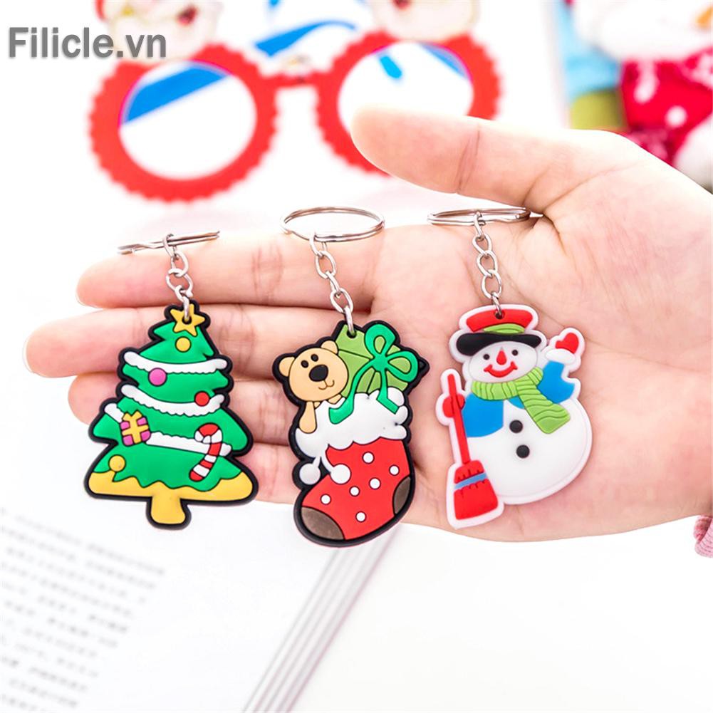 Móc Khóa Hình Ông Già Noel / Người Tuyết Đáng Yêu