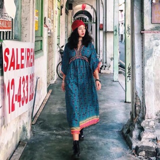 váy thổ cẩm boho