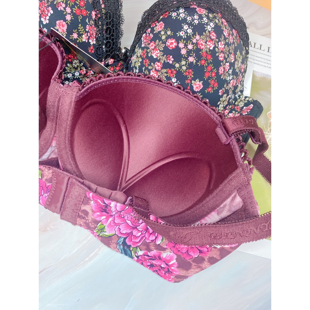 MẪU HOA [Bigsize 34-40] nâng ngực, chống chảy xệ] Áo lót bigsize, áo ngực bigsize - KELLYWANG