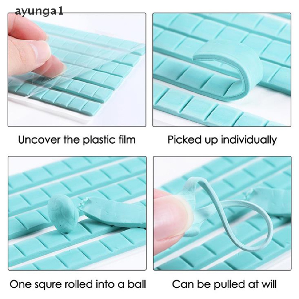 [ayunga1] 30pcs Fixing Clay Stick Removable Glue Clay Mud For Nails Tips Holder Reusable [new]