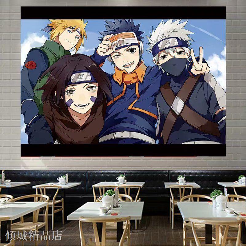 Tranh Vải Treo Tường Hình Anime Naruto Phong Cách Nhật Bản