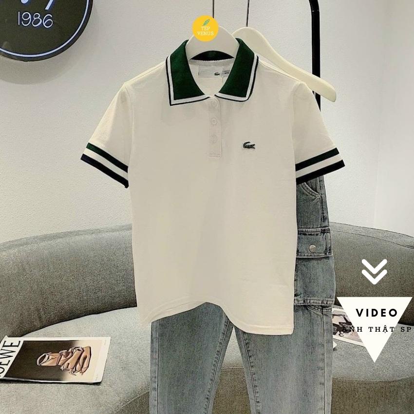 ✨BÁN SỈ✨Áo Polo Nữ Cá Sấu Cổ Xanh Cao Cấp