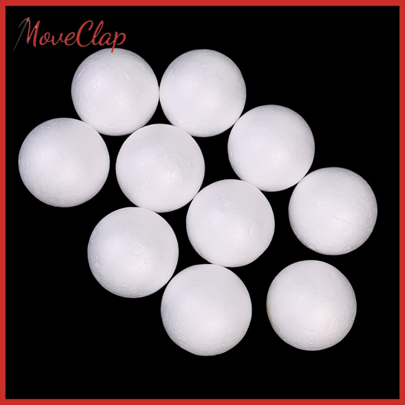 Set 10 Quả Bóng Xốp 5cm Màu Trắng Dùng Để Trang Trí Đồ Thủ Công