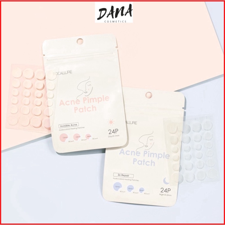 [Hàng mới về] Set 24 miếng dán giảm mụn chăm sóc da chất lượng cao 2g DANA