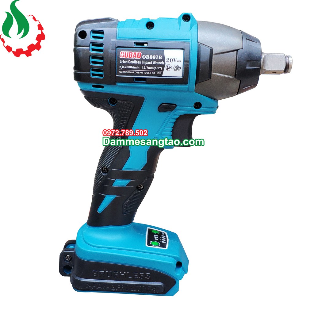 Máy siết bulong dùng pin 18V OUBAO OB801B