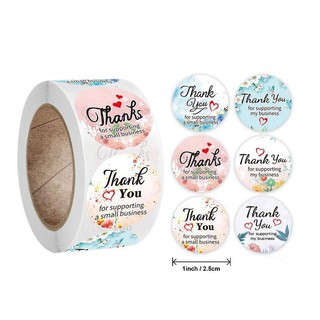 Cuộn 500 nhãn dán chữ Thank You sang trọng (loại đẹp)