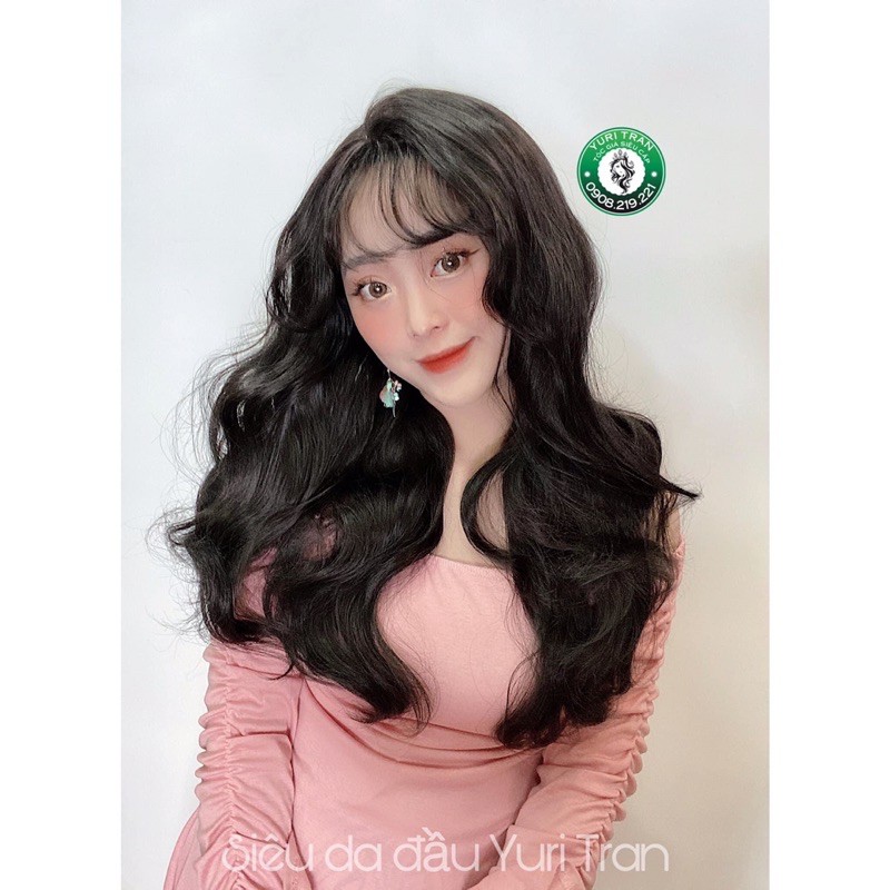 [ẢNH THẬT] Tóc giả nguyên đầu nữ (Tóc bộ siêu da đầu Lace wig mái lưa thưa)