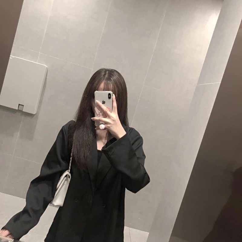 Set Blazer nữ kèm chân váy màu đen nâu phom rộng phong cách Ulzzang Hàn Quốc đi làm đi chơi đi học đi du lịch đủ size | BigBuy360 - bigbuy360.vn