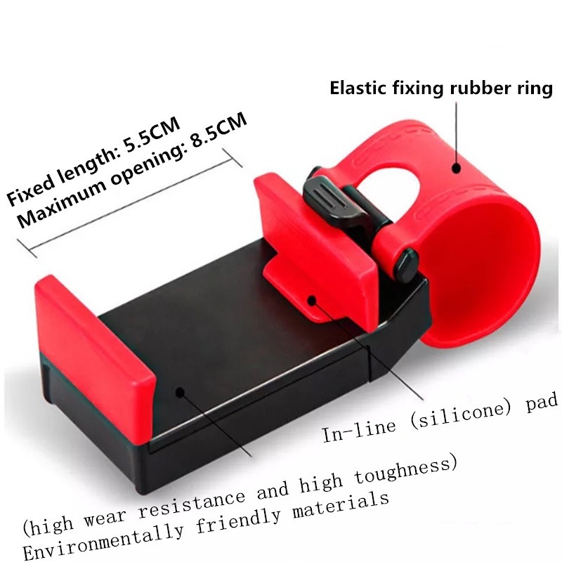 Giá Đỡ ĐiệN ThoạI Di ĐộNg Có 5 MàU GắN Vô Lăng Xe Hơi
