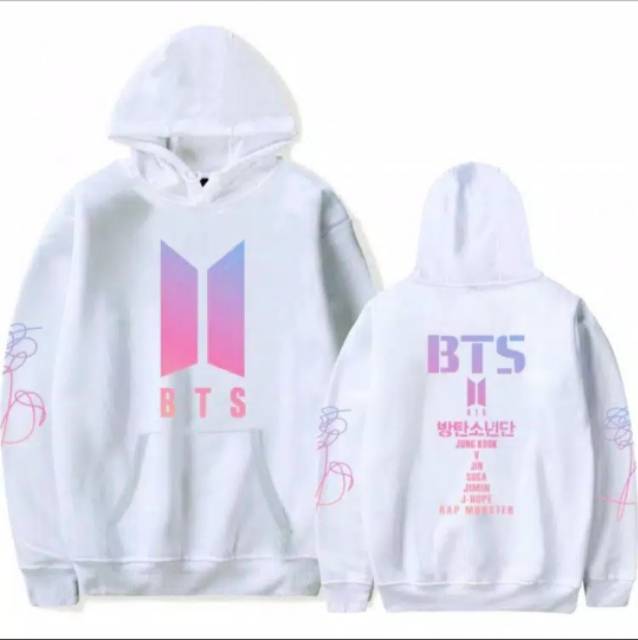 Áo Khoác Hoodie Chui Cổ In Chữ Bts Jungkook