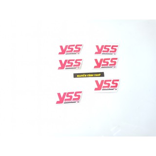 2 tem YSS dán phuộc dán xe máy