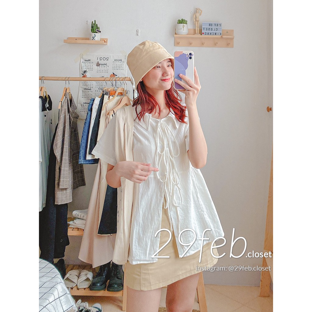 [Mã FAGREEN245 giảm 10% tối đa 30K đơn 99K] Set áo babydoll buộc dây kèm chân váy (Ảnh thật) | BigBuy360 - bigbuy360.vn