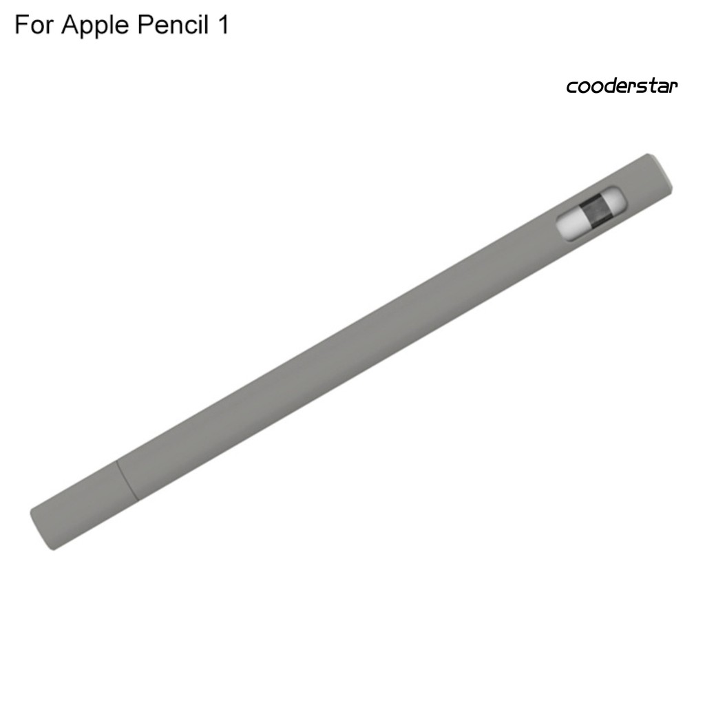 Vỏ bảo vệ bút cảm ứng Apple Pencil 1/2 bằng silicon mềm màu trơn | BigBuy360 - bigbuy360.vn