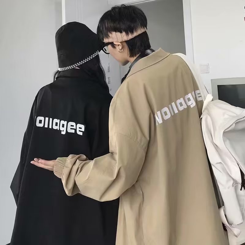 áo khoác gió 2 lớp thời trang unisex áo varsity jacket đồ đôi áo khoác kaki nữ trẻ tuổi chất đũi cao cấp áo khoác dù from rộng áo khoác cardigan