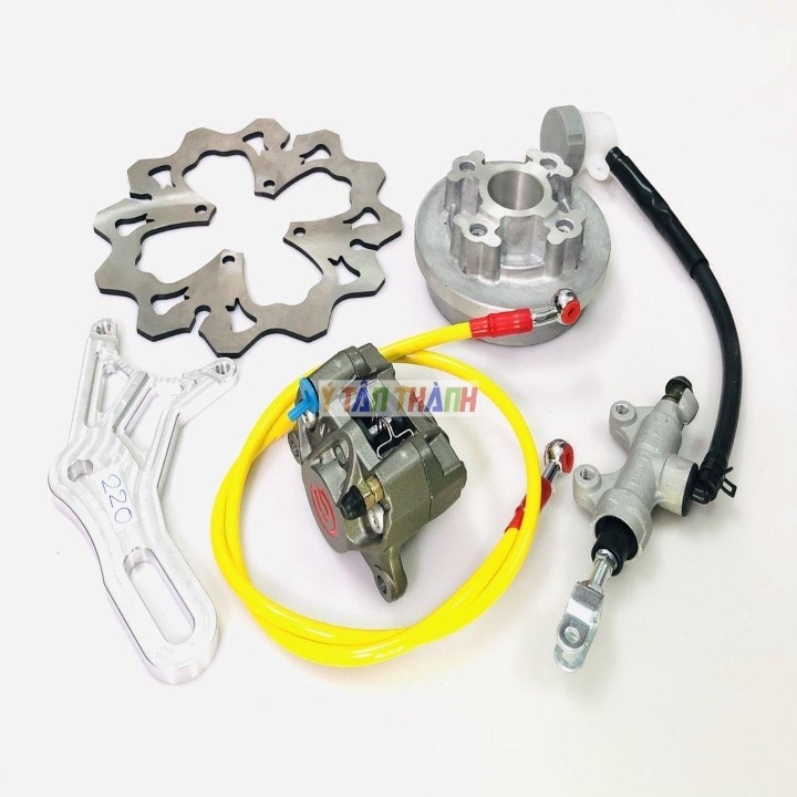 Bộ Đĩa Sau Wave Heo Rembo Xám Đĩa 220Mm V1 MS1259