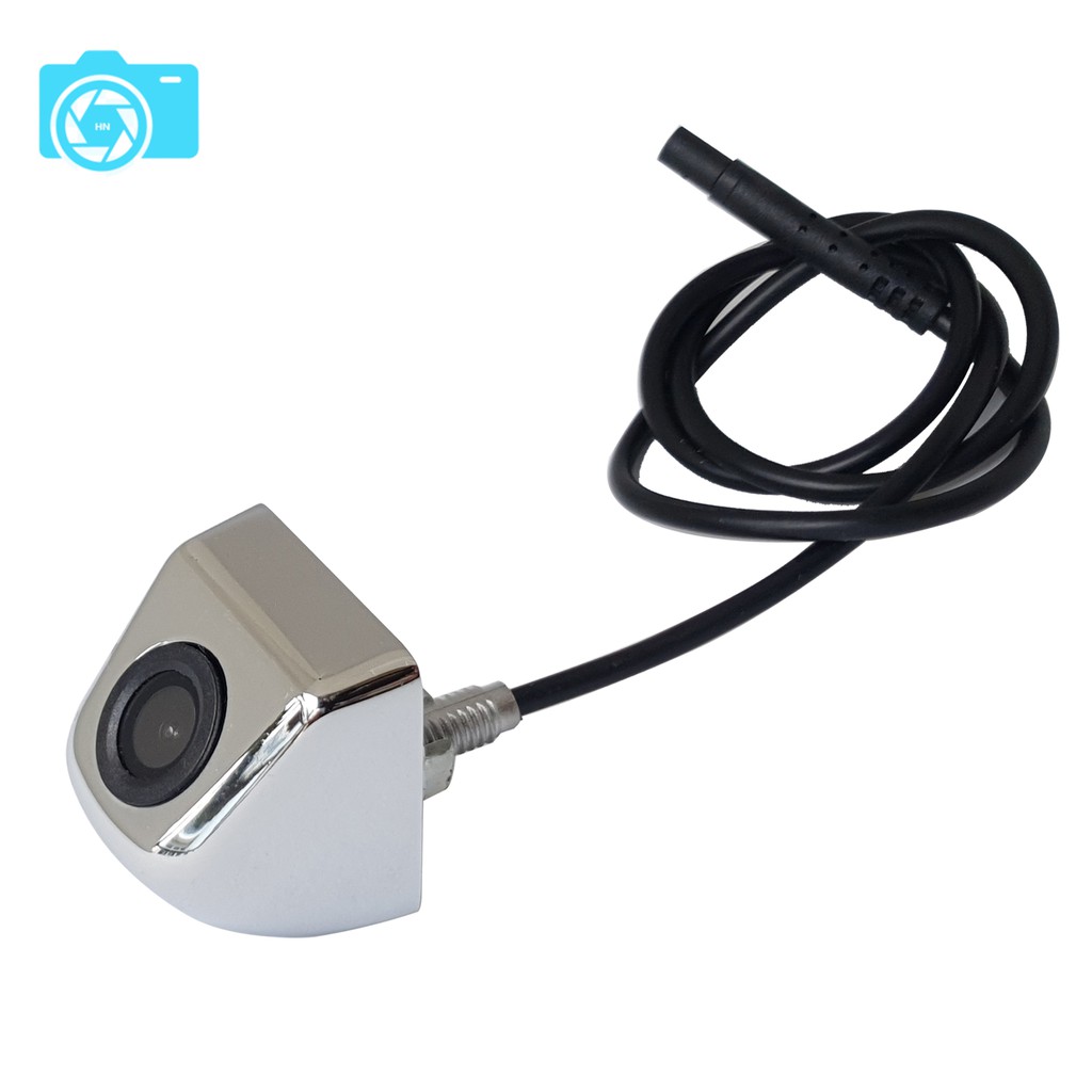 Camera lùi, vỏ hợp kim mạ crom, không led, jack AV, dùng cho màn hình DVD, LCD, Android