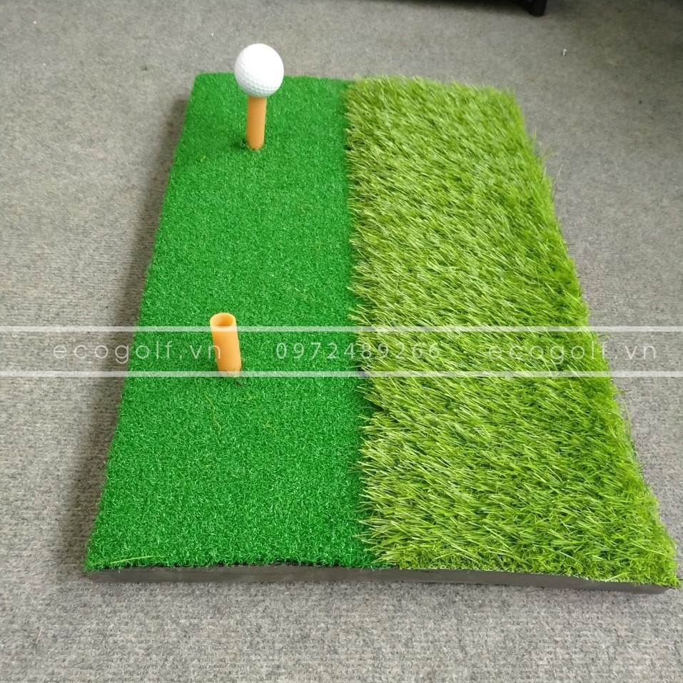 Thảm tập swing golf Mini [30cm x 60cm]: Kèm Tee cao su, Cao cấp