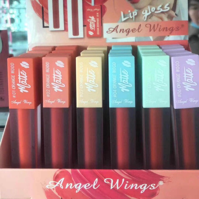 (Sỉ) Khay 24 cây son Angel Wings Matte đủ màu