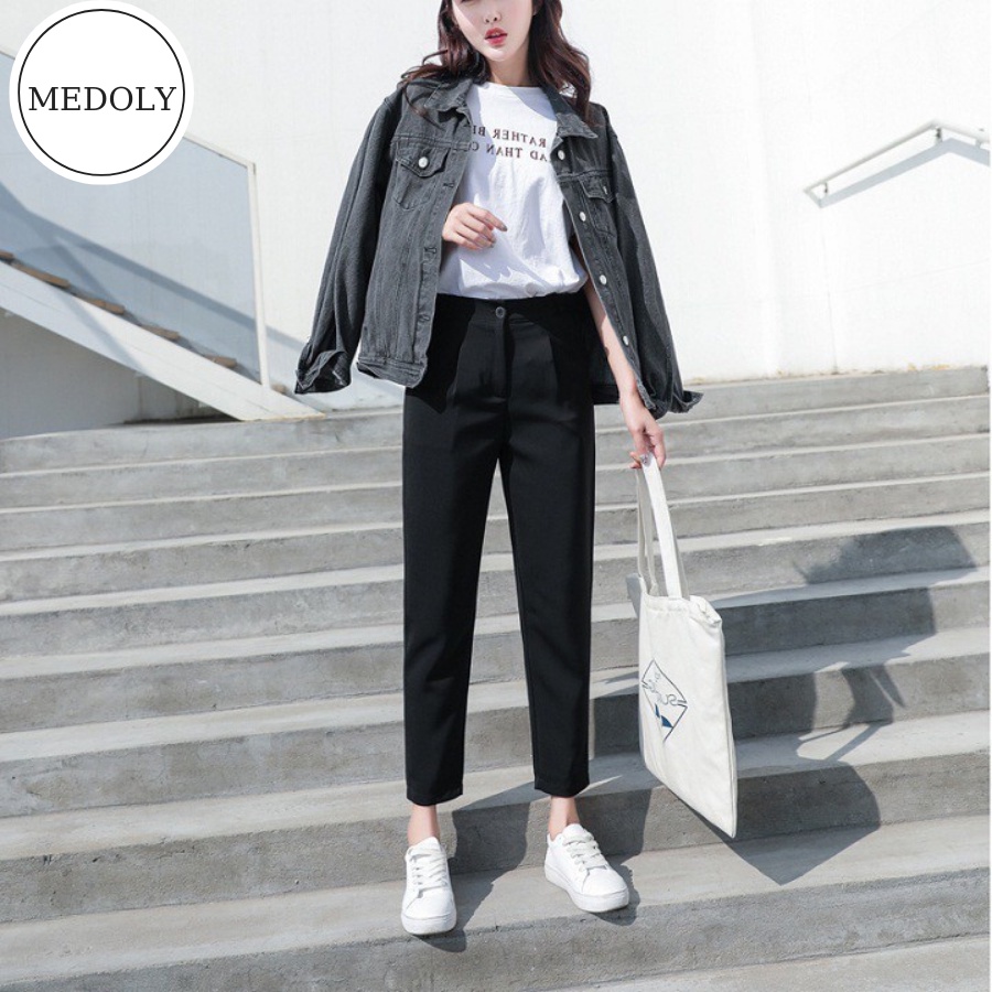 Quần Tây Công Sở Nữ Lưng Cao Dáng Mặc Siêu Xinh - Chất Vải Tuyết Mưa | BigBuy360 - bigbuy360.vn