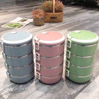 HỘP ĐỰNG CƠM LÚA MẠCH 4 TẦNG SIÊU TIỆN