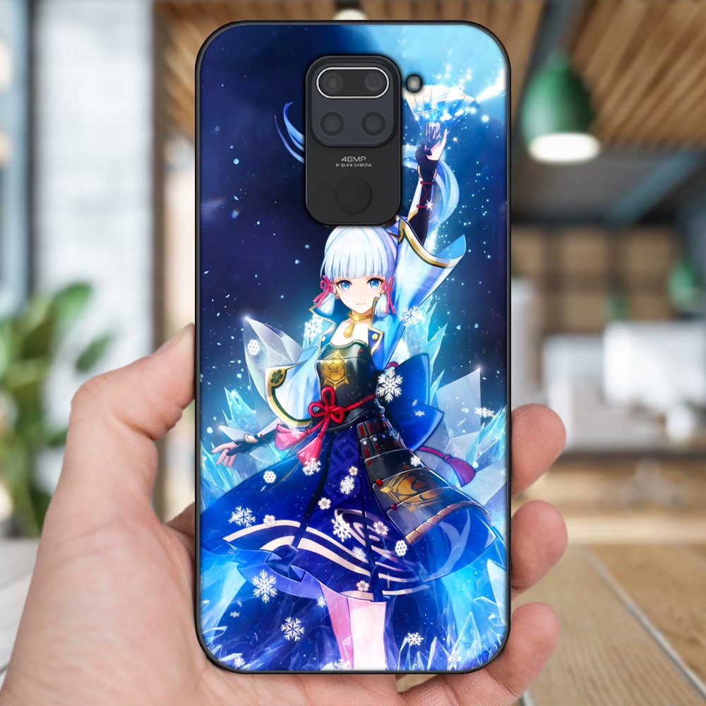 Ốp lưng Xiaomi Redmi Note 9 viền đen in hình Ayaka Genshin Impact