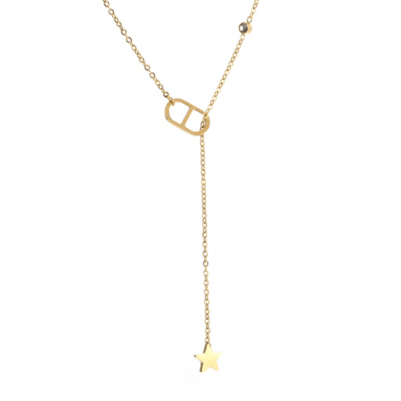 Dây Chuyền Thép Titan Không Gỉ Phối Mặt Hình Mũi Heo Joker Thời Trang Cá Tính 1